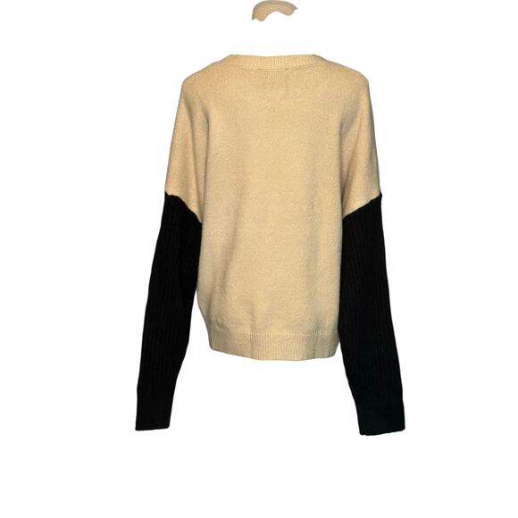 Lulus beige black long sleeves sweater size small - Picture 7 of 13